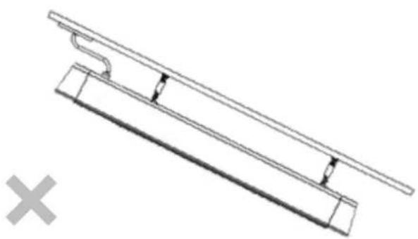 Heatstrip Intense THY3200W - Incorrect Installation Correct Installation - 5