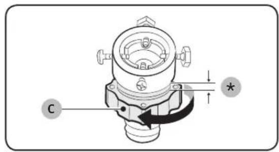 SAMSUNG WD75K6410OW - Connect the water hose to the water tap. - 2