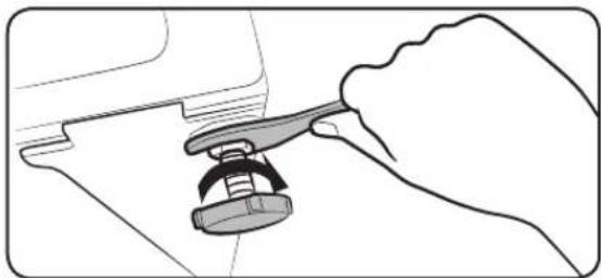 SAMSUNG WD75K6410OW - STEP 3 Adjust the levelling feet - 2
