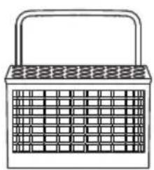 Line drawing of a woven basket with handle and grid pattern (no text or symbols)