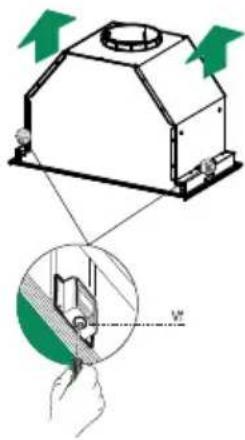 BLAUPUNKT 5DA49450AU - BEFORE FITTING THE HOOD TO THE WALL UNIT, PROCEED AS FOLLOWS: - 6