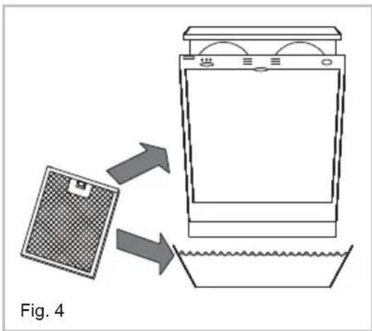AMICA AEA90BL - Cleaning the grease filter - 3