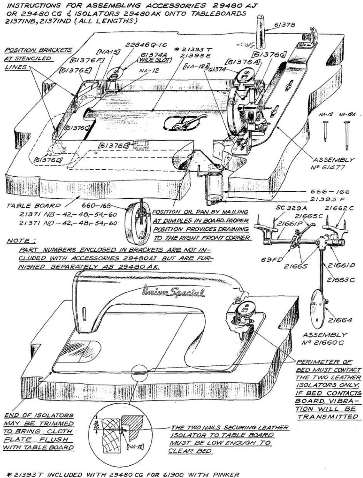 Union Special 61400J - BINDERS, GUIDES, MISCELLANEOUS PARTS - 22