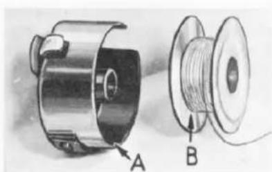 Union Special 63900AAE - THREADING THE BOBBIN CASE - 3