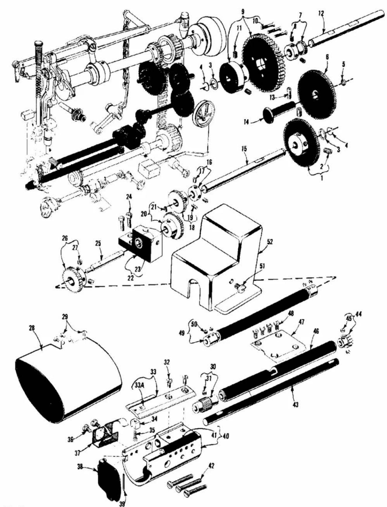 Union Special 63900AAE - ROTATING HOOK ASSEMBLY AND HOOK OILING PARTS - 1