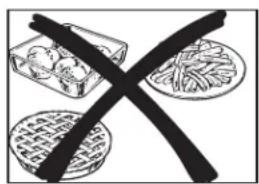 GE Profile PVM9179FRDS - Foods not recommended - 1