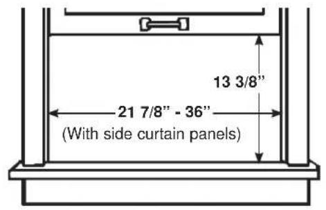 GE AHEU08BC - WINDOW REQUIREMENTS - 1