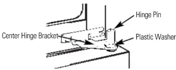 HOTPOINT CTX16CYBRAA - Remove the Fresh Food Door - 1