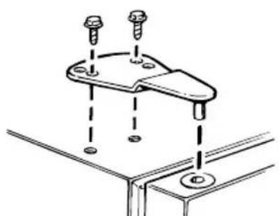HOTPOINT CTX18DIBWW - Transfer Top Hinge to the Left - 1