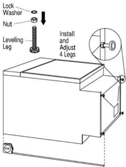 GE ZBD4800XWW - Step Install Leveling Legs - 1