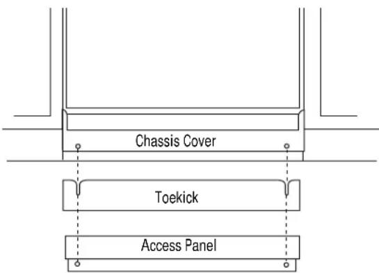 GE ZBD4800XWW - Step Install Toekick and Access Panel - 1