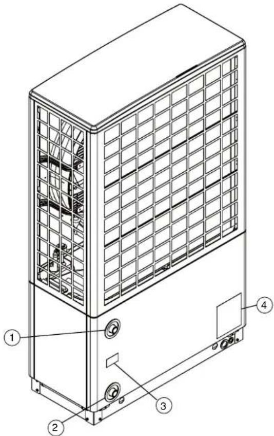 DIMPLEX ACSSHYPK - Heat Pump Labels and Pipe Connections - 1