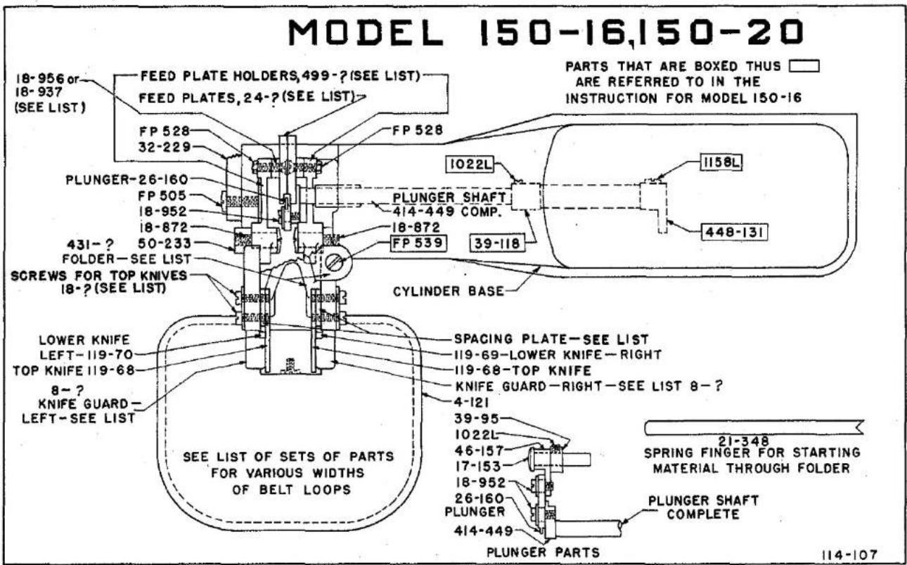 Union Special 150-6TS - MODEL 150-16, 150-20 - 8