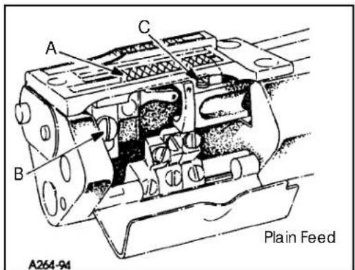 Union Special 35800BWDRG - SETTING REAR NEEDLE GUARD - 1