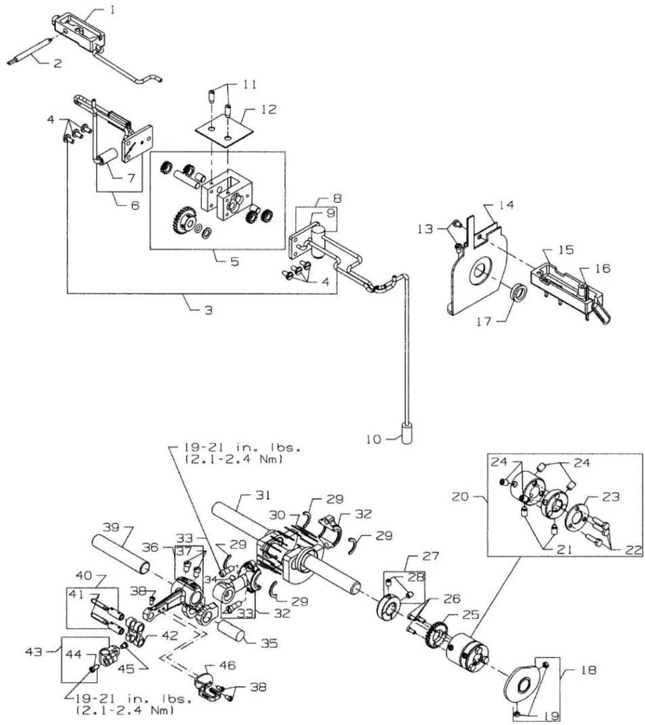 Union Special 35800BWDRG - DETACHABLE HEAD ASSEMBLY - 1