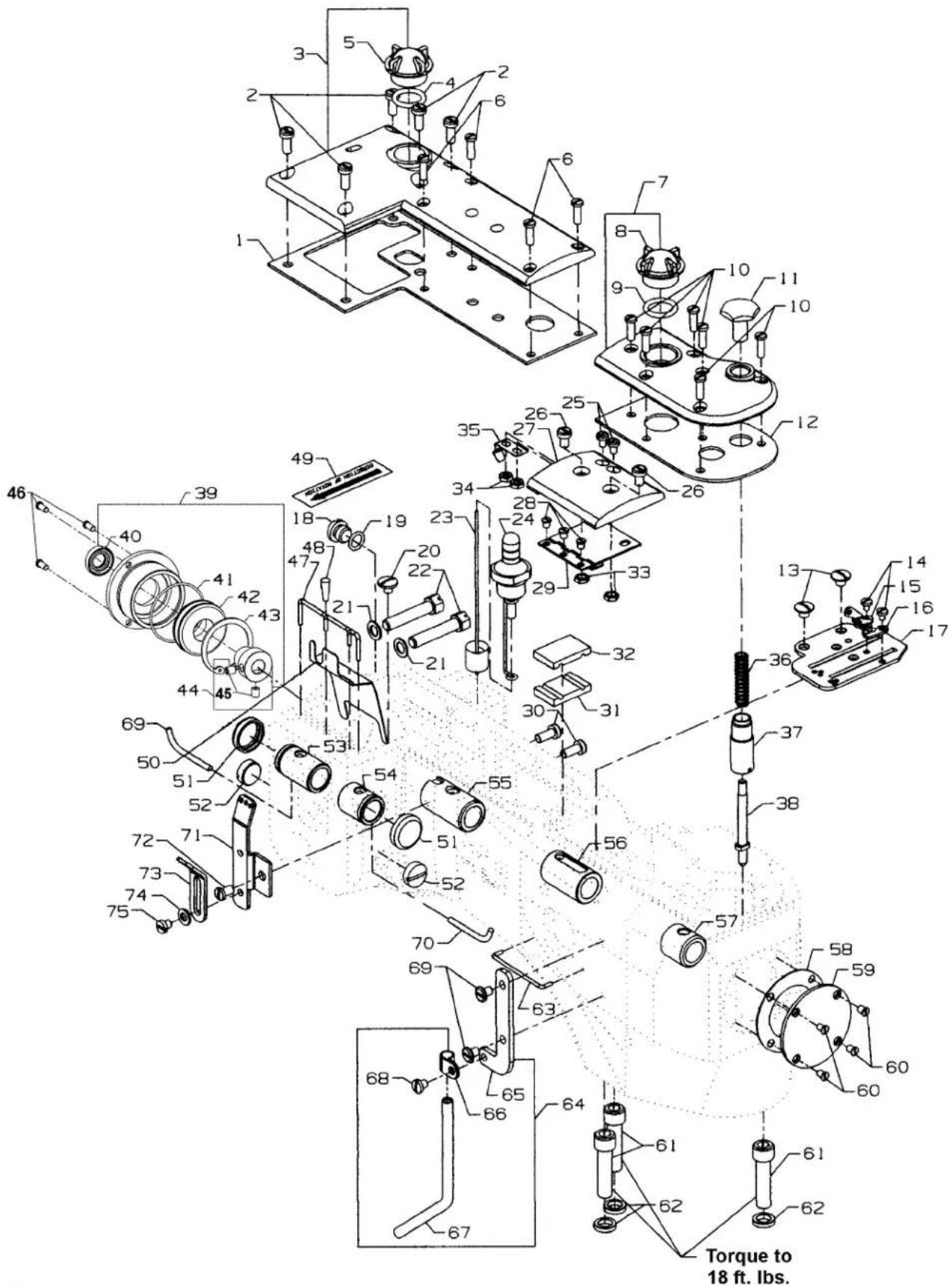 Union Special 35800BWDRG - ADJUSTING STOP COLLAR ON FEED ROLLER FOR PNEUMATIC MACHINES - 2