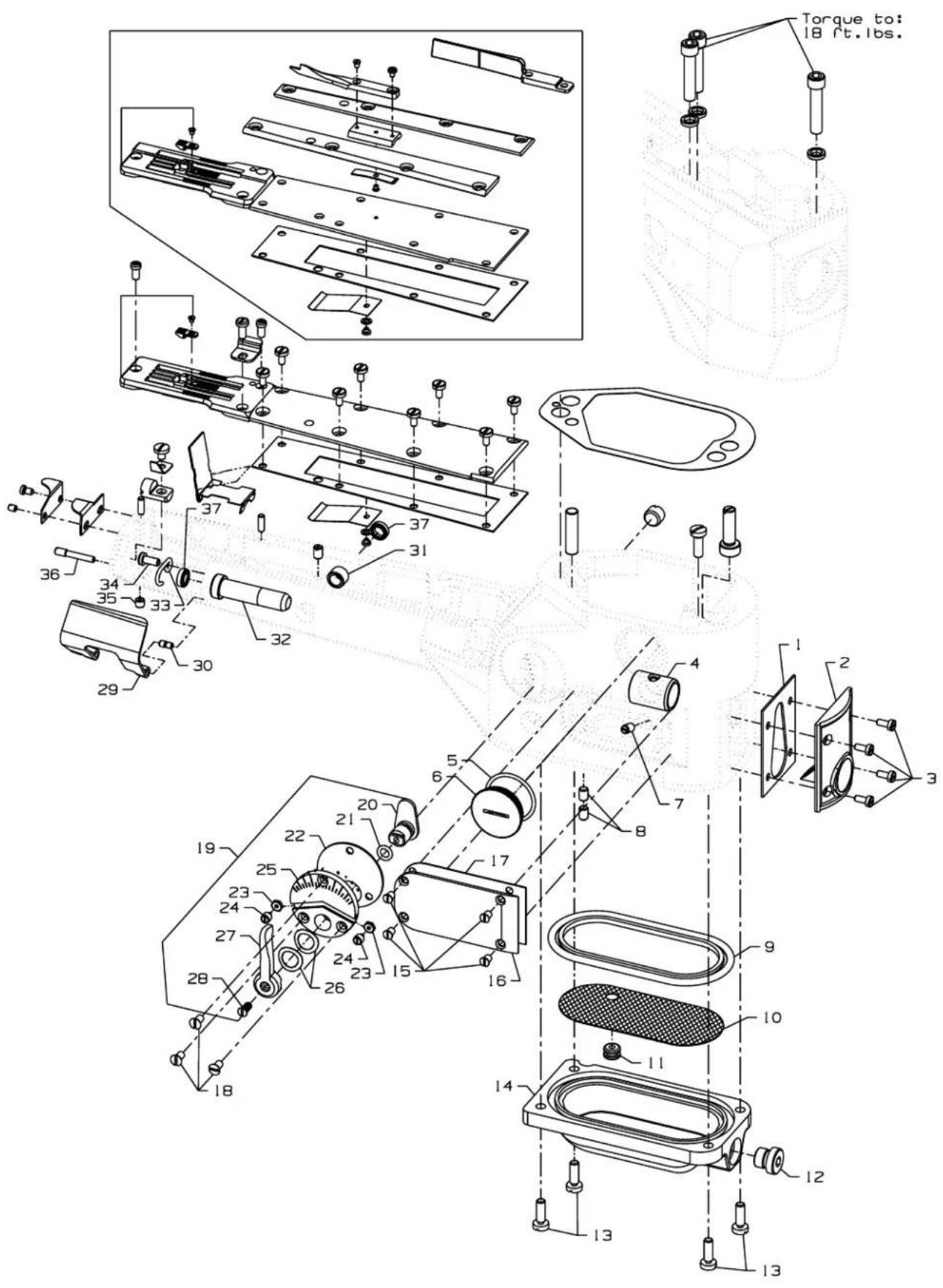 Union Special 36200L200-60 - KNIFE DRIVING PARTS - 3