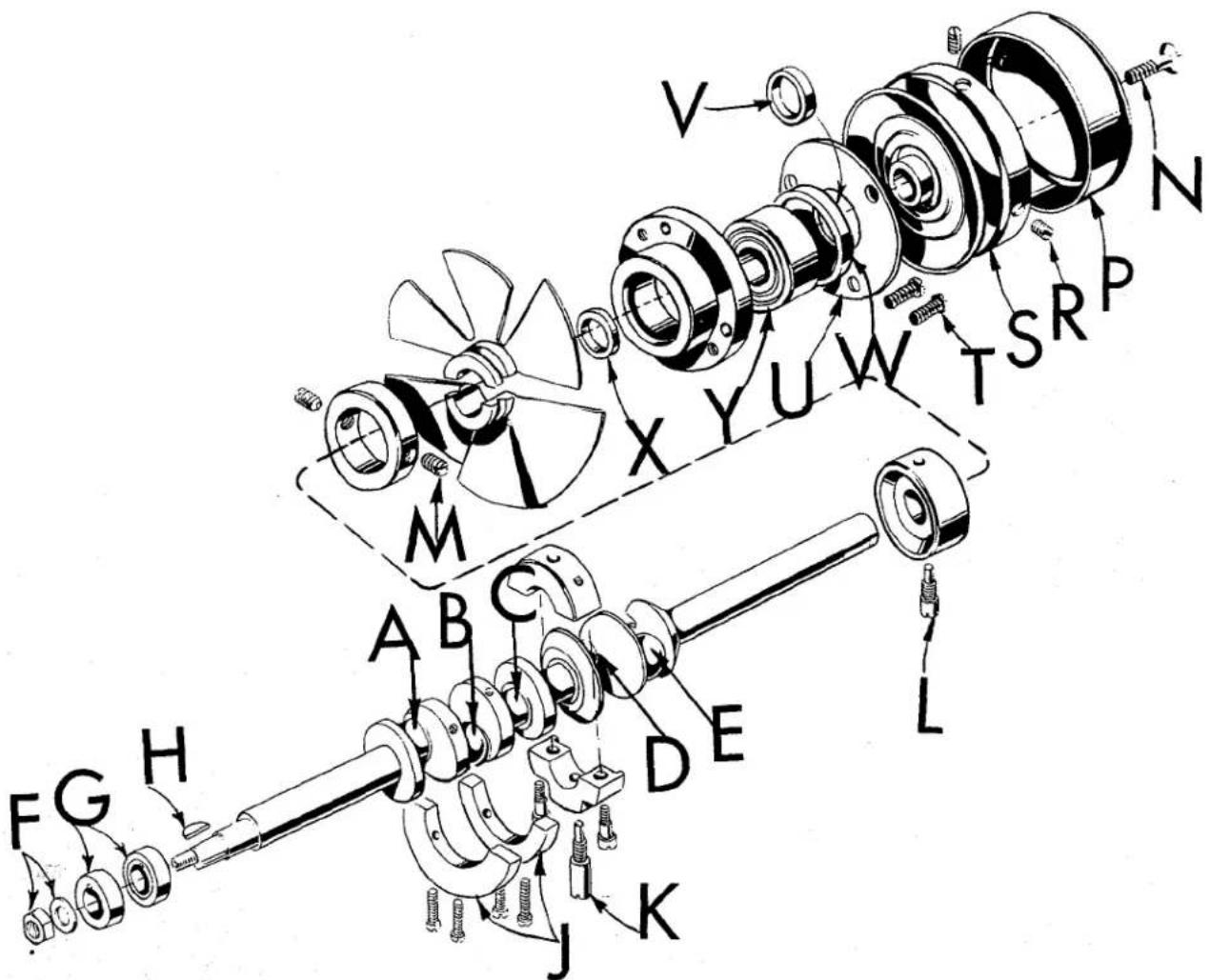 Union Special 39600FS - TO REMOVE CRANKSHAFT - 1