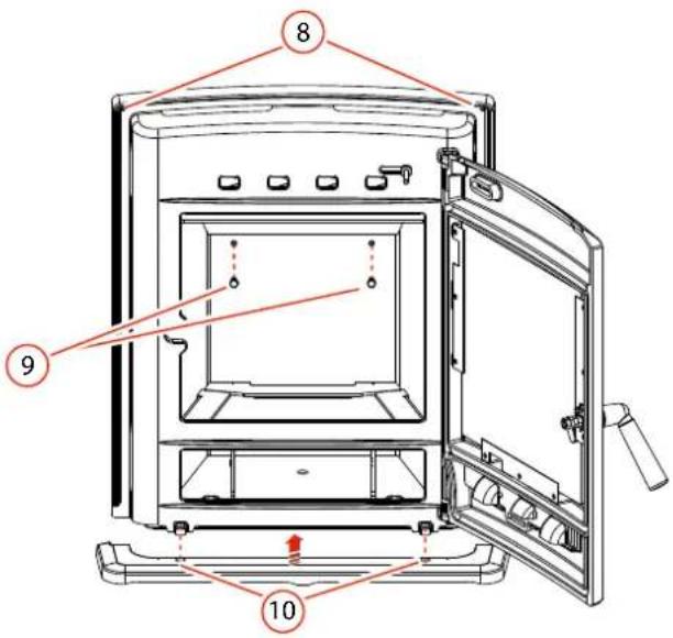 DIMPLEX BLM4ISE - Bellingham 4.7kW Multifuel Inset Stove - 11