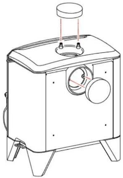 DIMPLEX LBK5SE - Langbrook 5kW Clean Burn Stove (LBK5SE) - 4