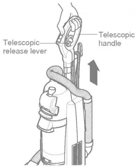 LG VTUA145NBU - TELESCOPIC HANDLE RELEASE - 1
