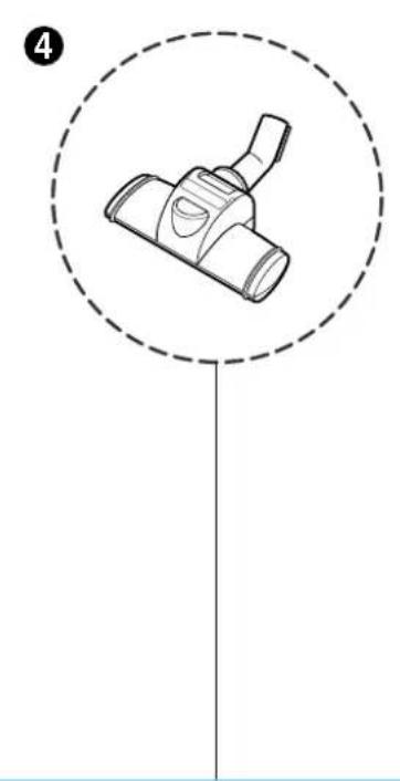 LG V-CD281HTU - How to Use Using the cleaning head and Accessory Nozzles - 6