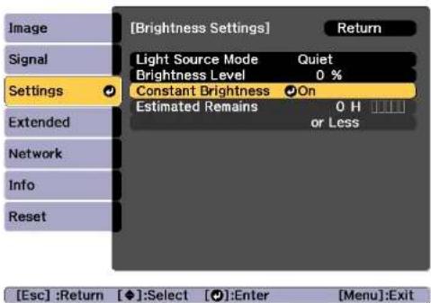 EPSON EB-L1065UNL - Guide to Estimated Remains - 1
