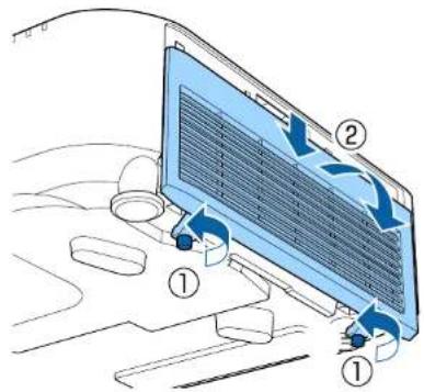 EPSON EB-L1065UNL - Replacing the air filter - 1