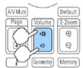 EPSON EB-L1065UNL - Adjusting the Volume - 1