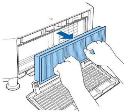 EPSON EB-L1065UNL - Cleaning the air filter - 2