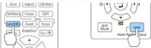 EPSON EB-L1065UNL - Adjusting the Position of the Projected Image (Lens Shift Adjustment) - 6