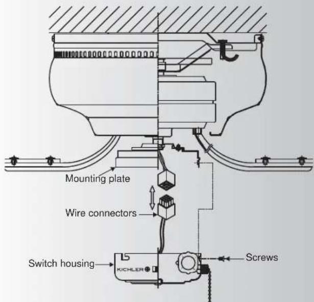 Kichler Stratmoor - INSTALLING THE SWITCH HOUSING - 1