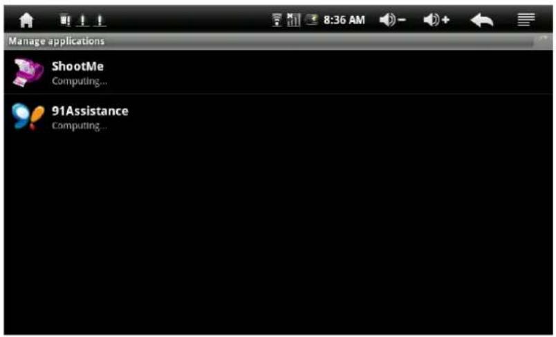 CURTIS LT7028 - ● Manage applications settings: - 1