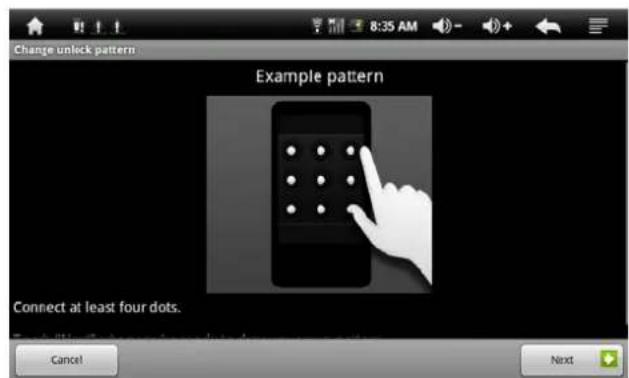 CURTIS LT7028 - Set unlock pattern - 3