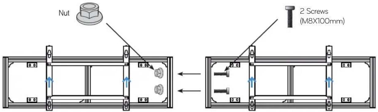 LG AB-BP200X - Attaching the Horizontal or Vertical Bracket to the Stand - 3