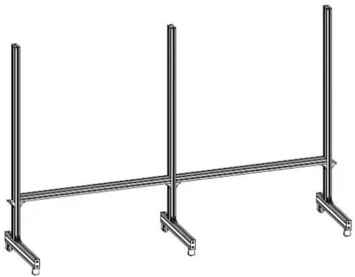 LG AB-BP200X - Attaching the Vertical Stand Frame and Horizontal Stand Frame - 2