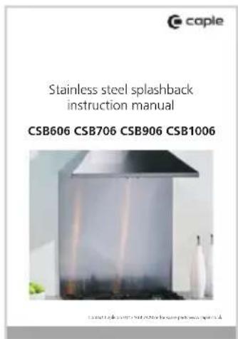 Caple CSB606 - Parts and Accessories included - 3