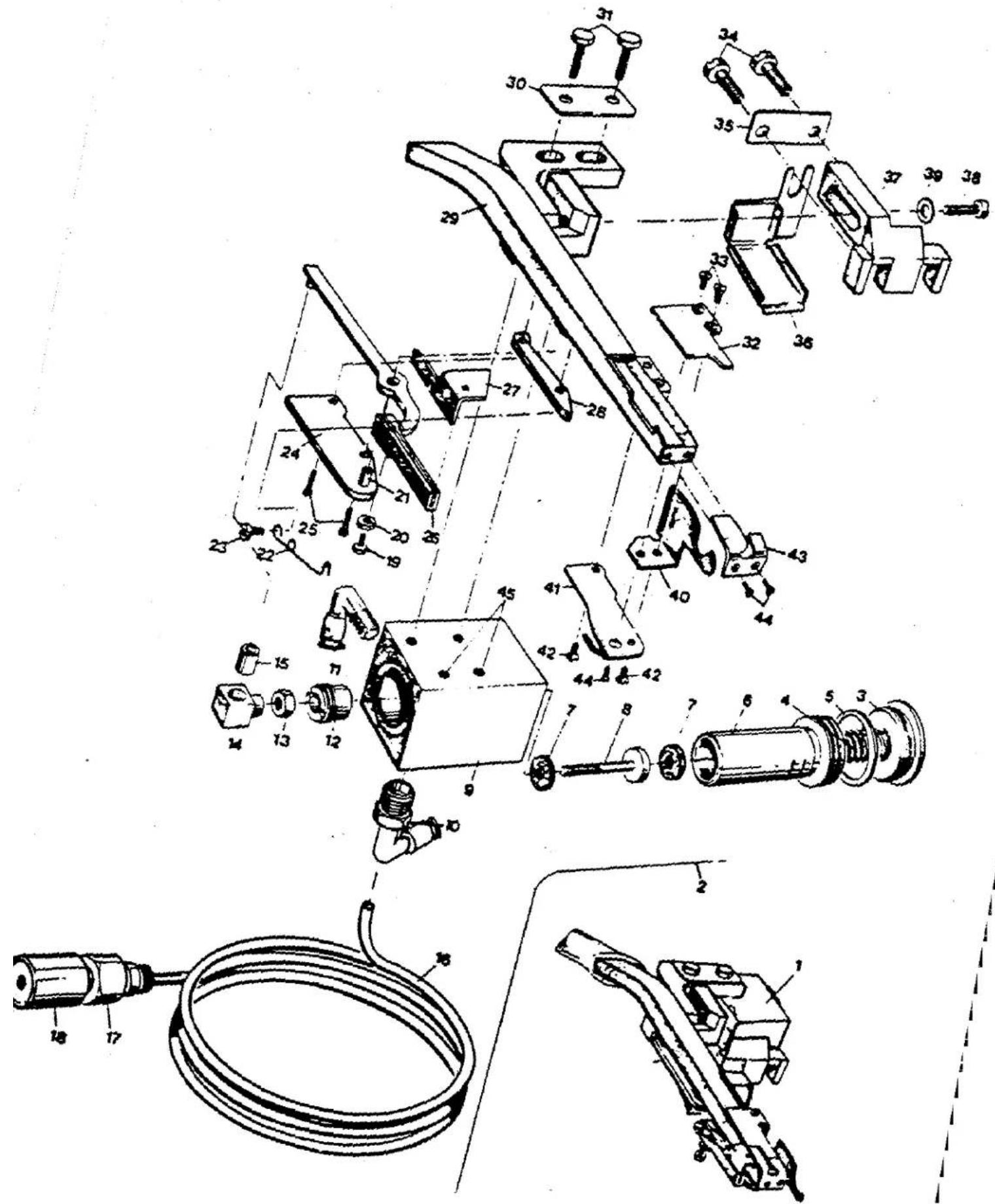 Union Special 39500CRFZ909R - PNEUMATIC PRESSER FOOT LIFTER - 2
