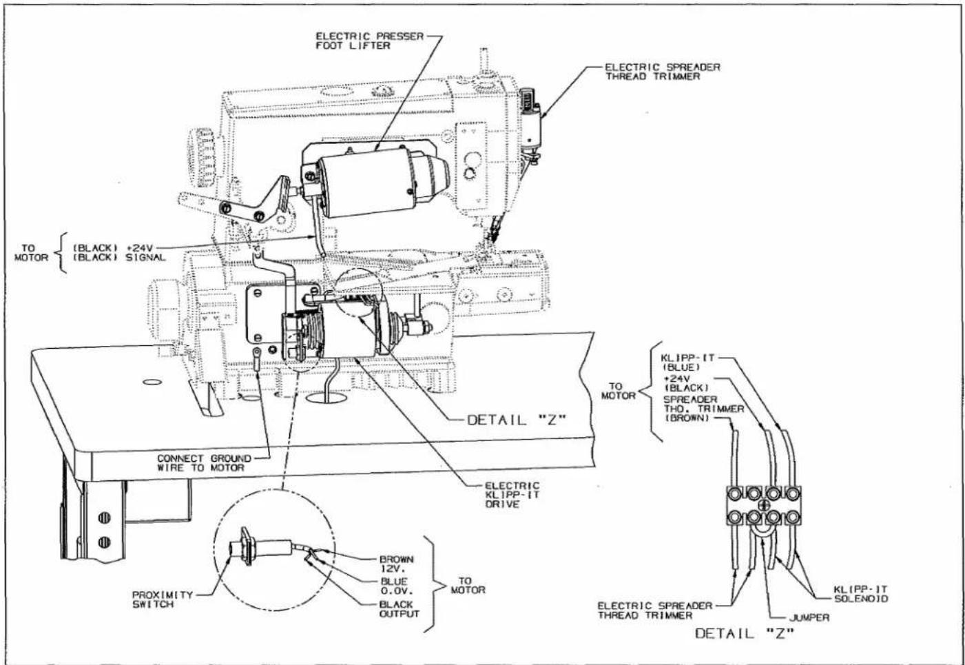 Union Special UT2CS1 - PNEUMATIC COVER THREAD TRIMMER ASSEMBLY - 2