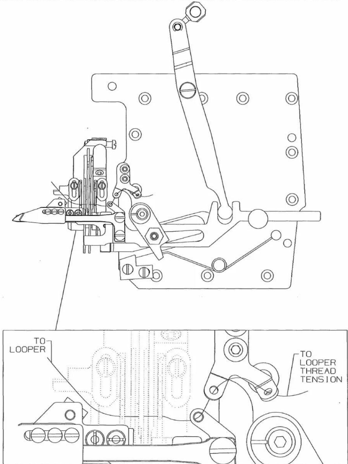 Union Special UT2CS1 - THREADING DIAGRAM - 1