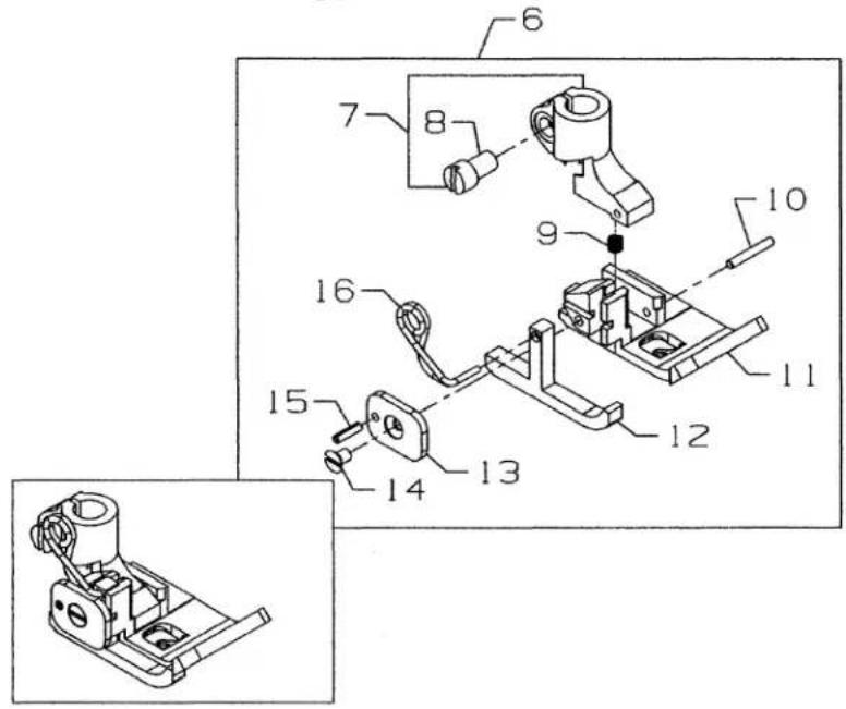 Union Special CS135E62 - SEWING PARTS FOR CS122H01, CS132H01 - 3