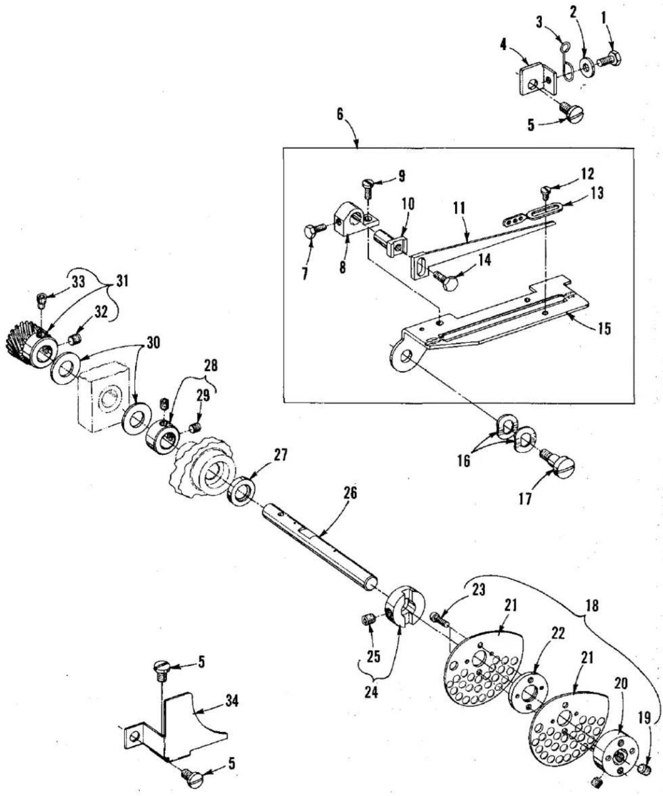 Union Special LF612K100MP - DESCRIPTION OF PARTS - 12