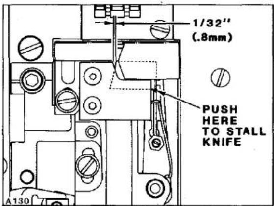 Union Special LF612K100MP - POWER "AIR-KLIPP" CHAIN CUTTER ADJUSTMENTS - 2