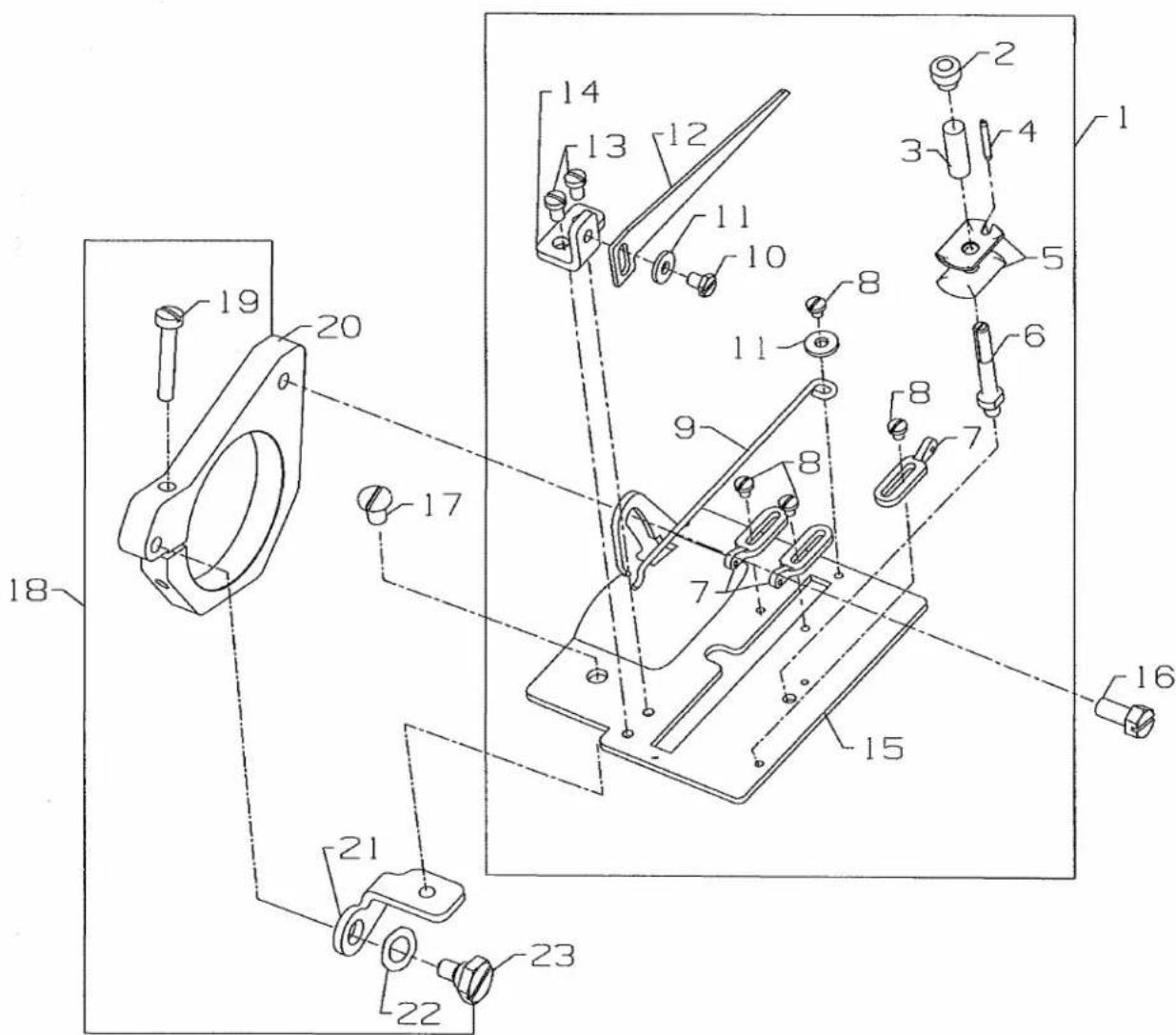 Union Special FS311S02 - NEEDLE GUARD - 1