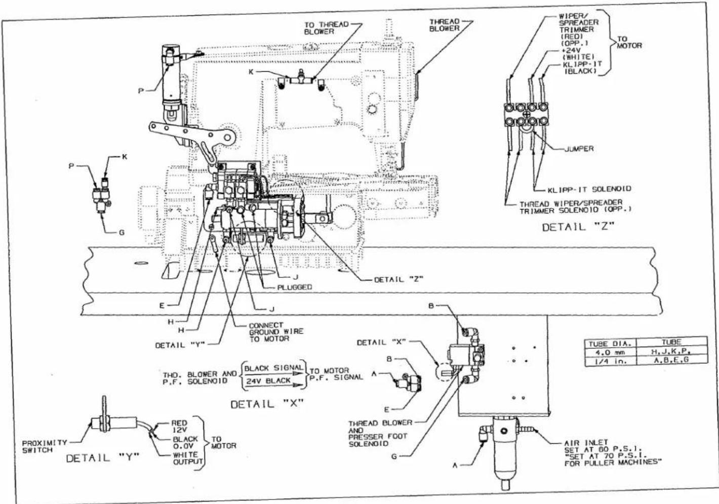 Union Special UT4CS1 - PNEUMATIC COVER THREAD TRIMMER ASSEMBLY - 4