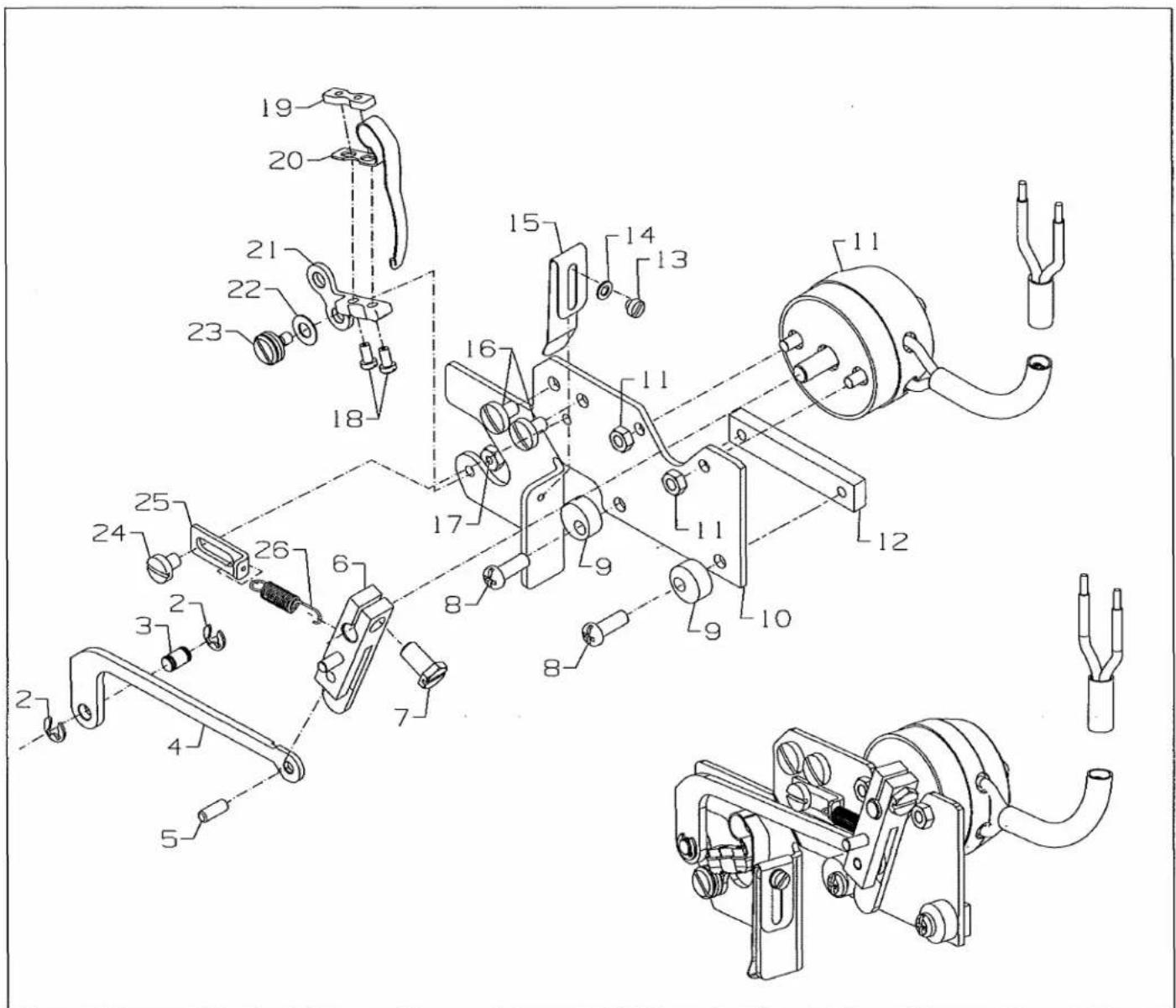 Union Special UT4CS1 - ELECTRIC PRESSER FOOT LIFTER ASSEMBLY - 1