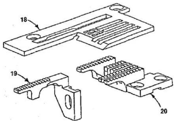 Union Special FS122C203MB - PRESSER FOOT, THROAT PLATE &amp; FEED DOG PARTS - 4