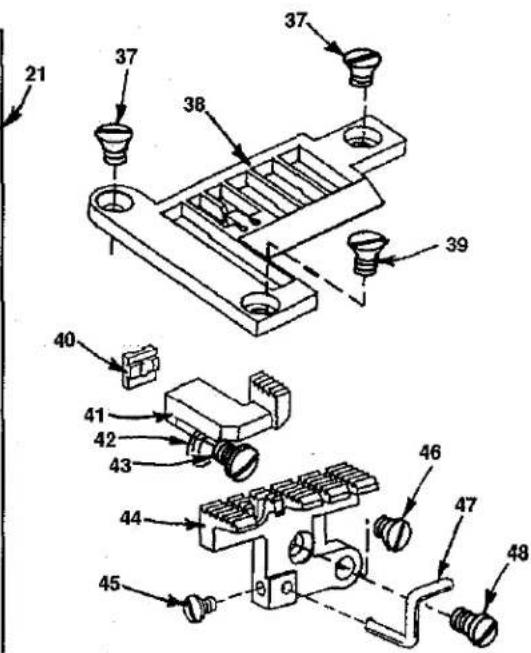 Union Special FS122C203MB - FAST ACTION TAPE CUTTER, THROAT PLATE SUPPORT &amp; COVERS FOR STYLES - 7