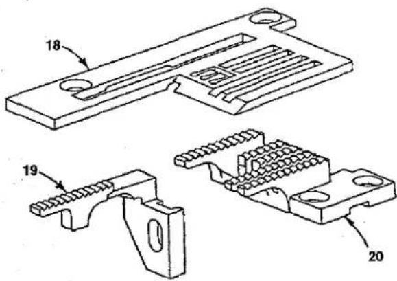 Union Special FS122C203MB - FAST ACTION TAPE CUTTER, THROAT PLATE SUPPORT &amp; COVERS FOR STYLES - 4