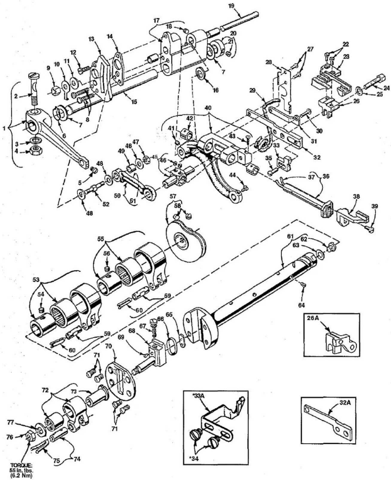 Union Special FS122C203MB - SPREADER &amp; SPREADER DRIVE (CONT.) - 4